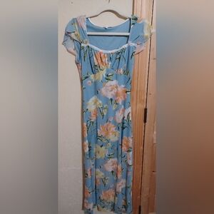 Blue Floral Dress